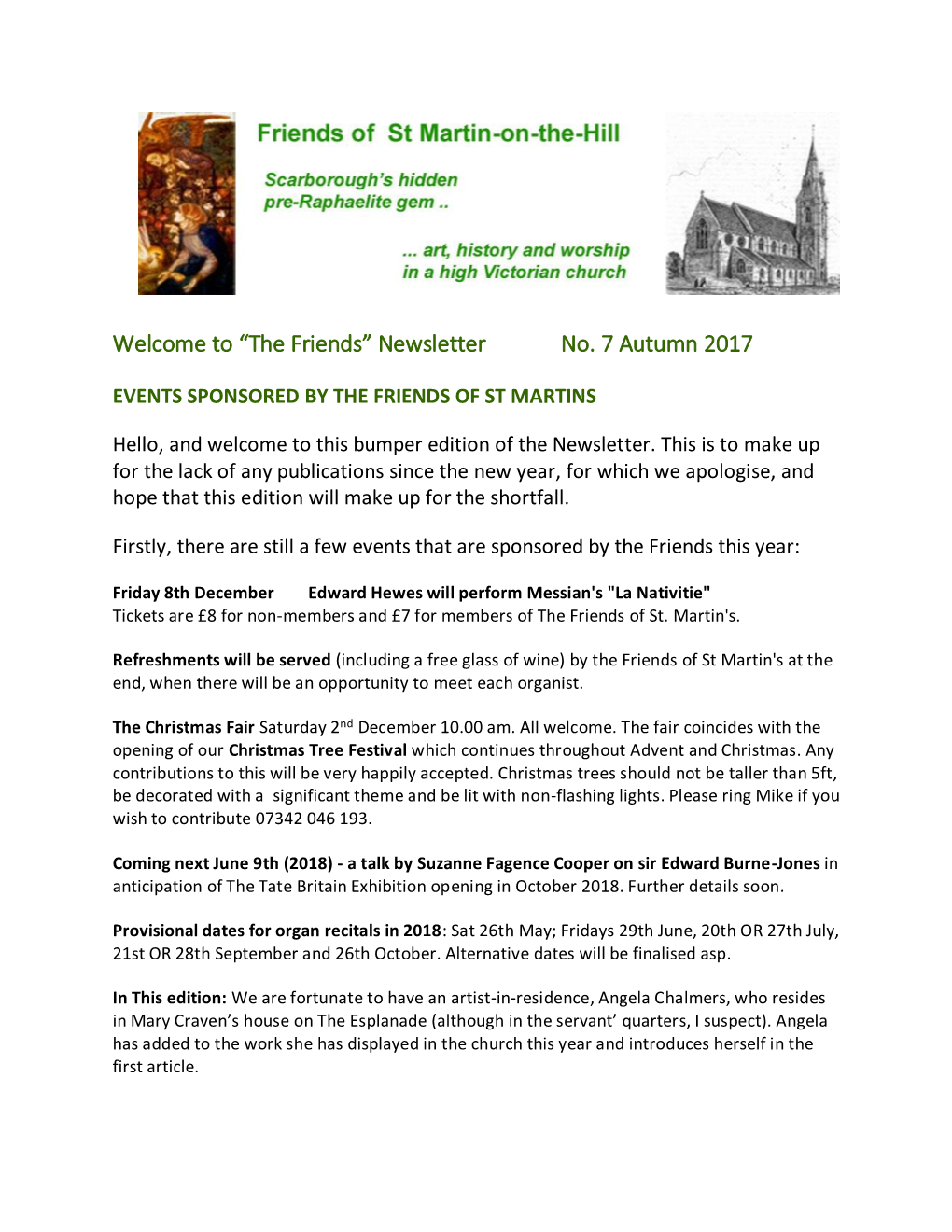 Newsletter No. 7 Autumn 2017