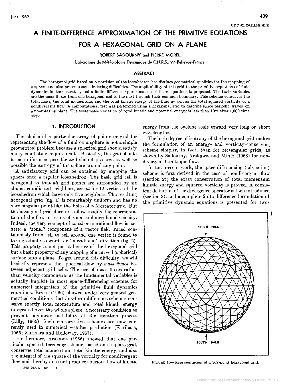 A Finite-Difference Approximation of These Equations Is Proposed