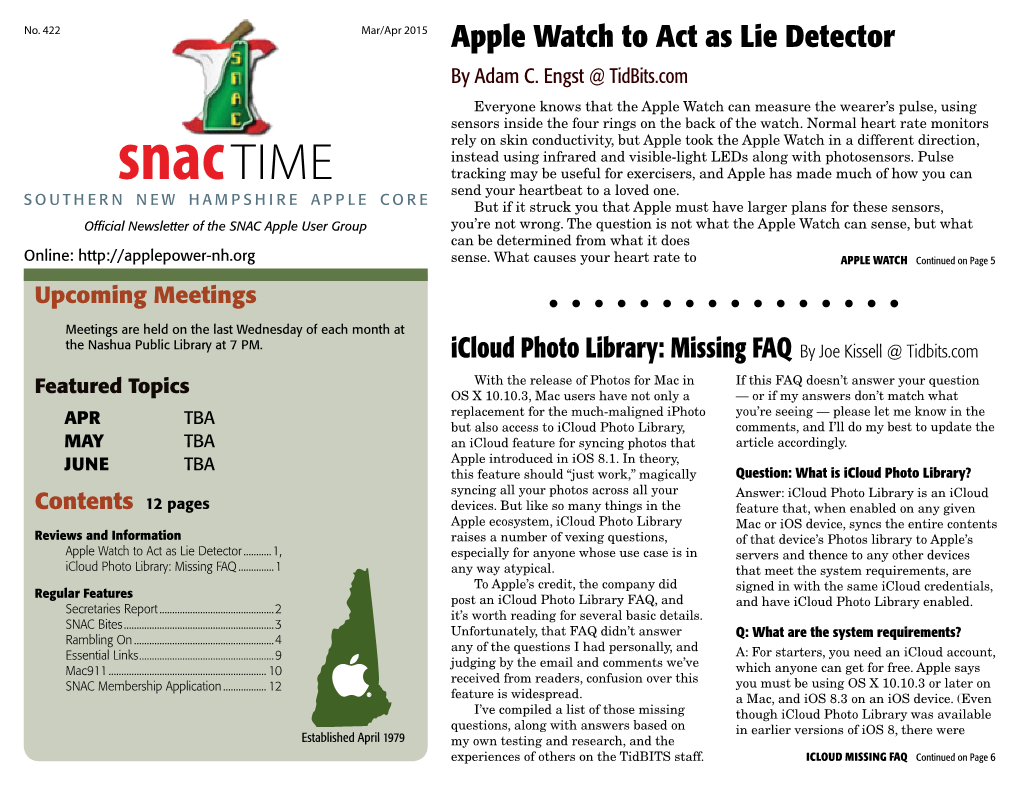 Snactime Mar/Apr 2015