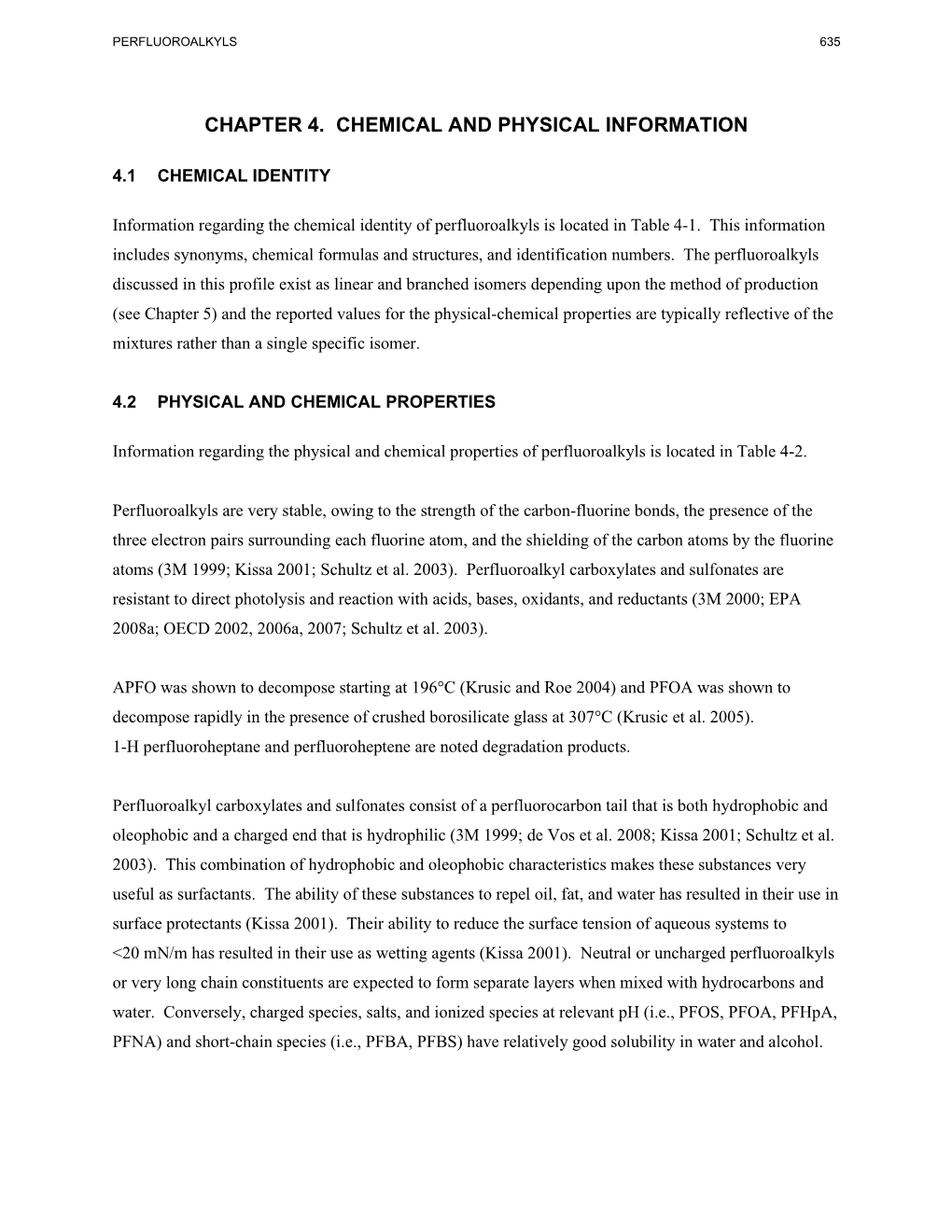 Toxicological Profile for Perfluoroalkyls