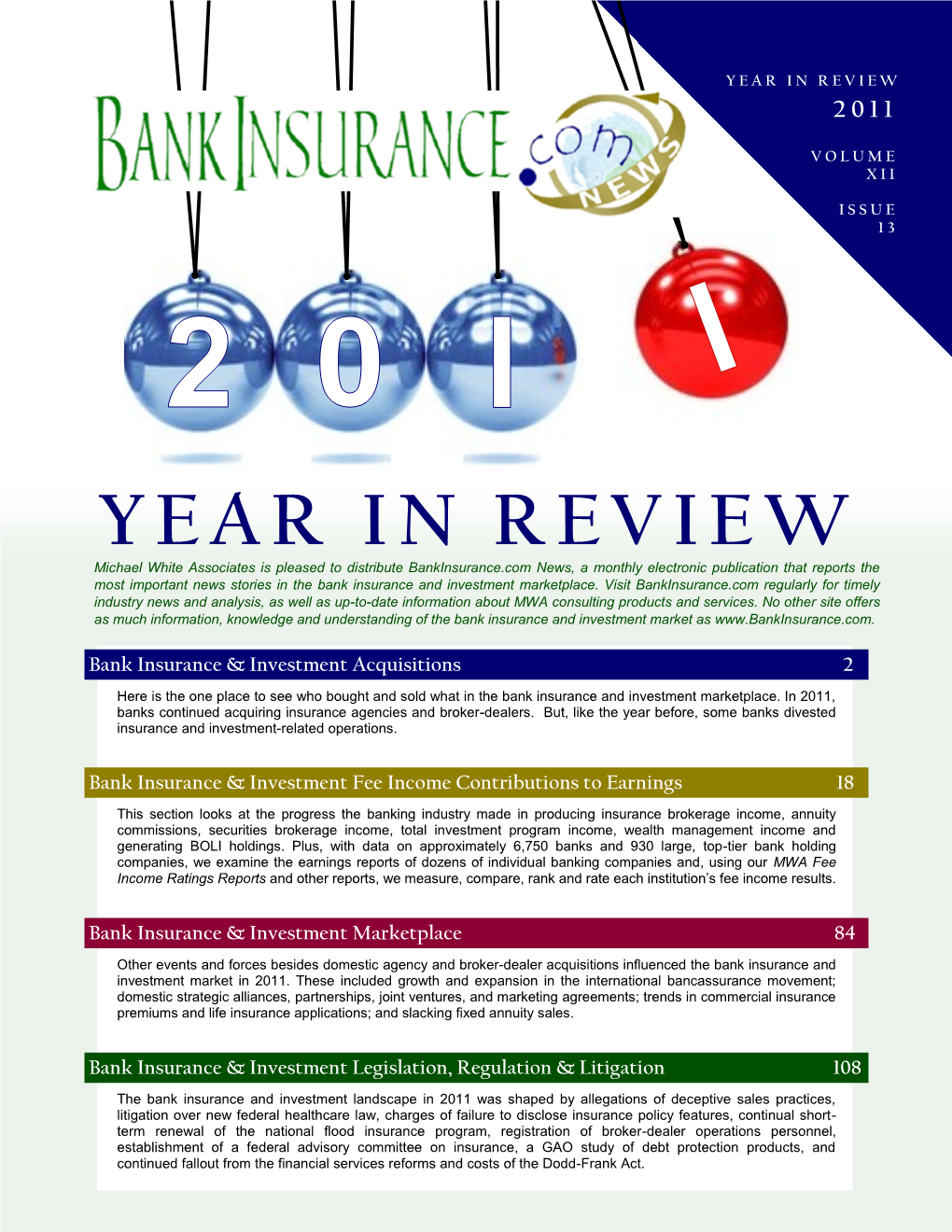 Bankinsurance.Com News 2011 Year in Review