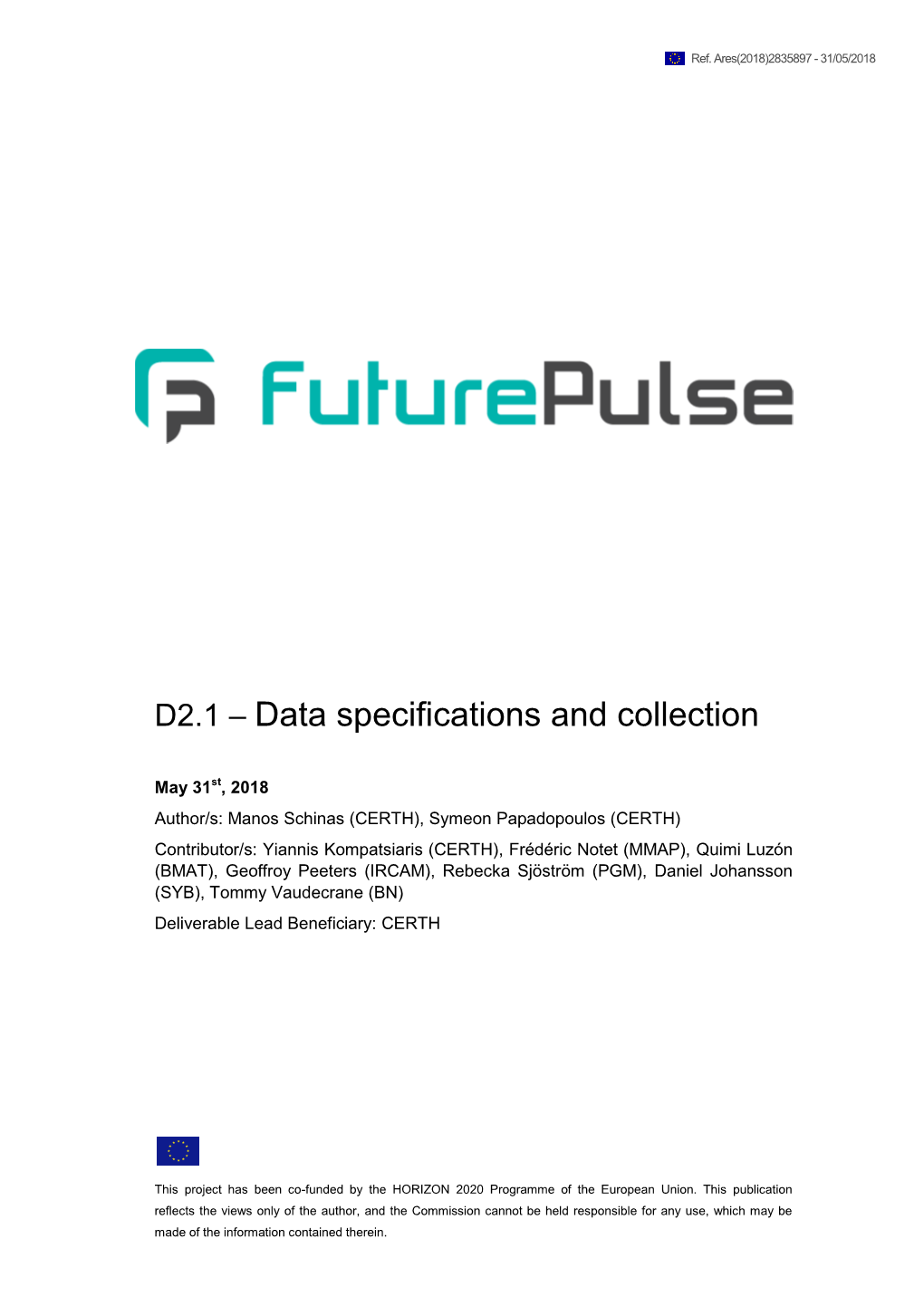 Data Specifications and Collection