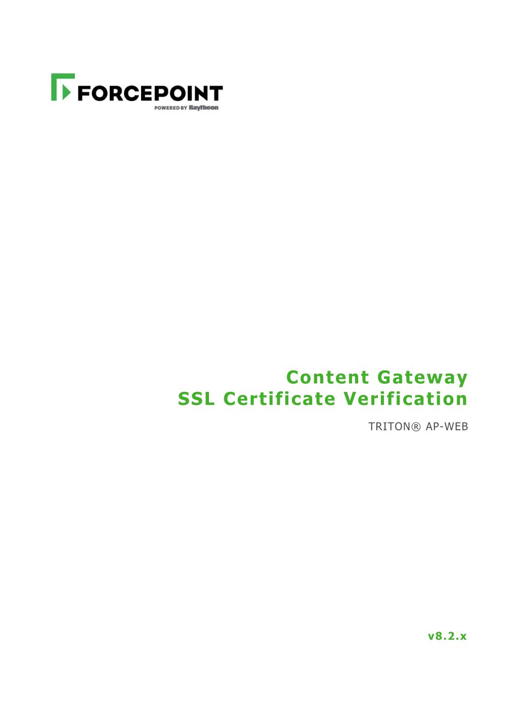 Content Gateway SSL Certificate Verification