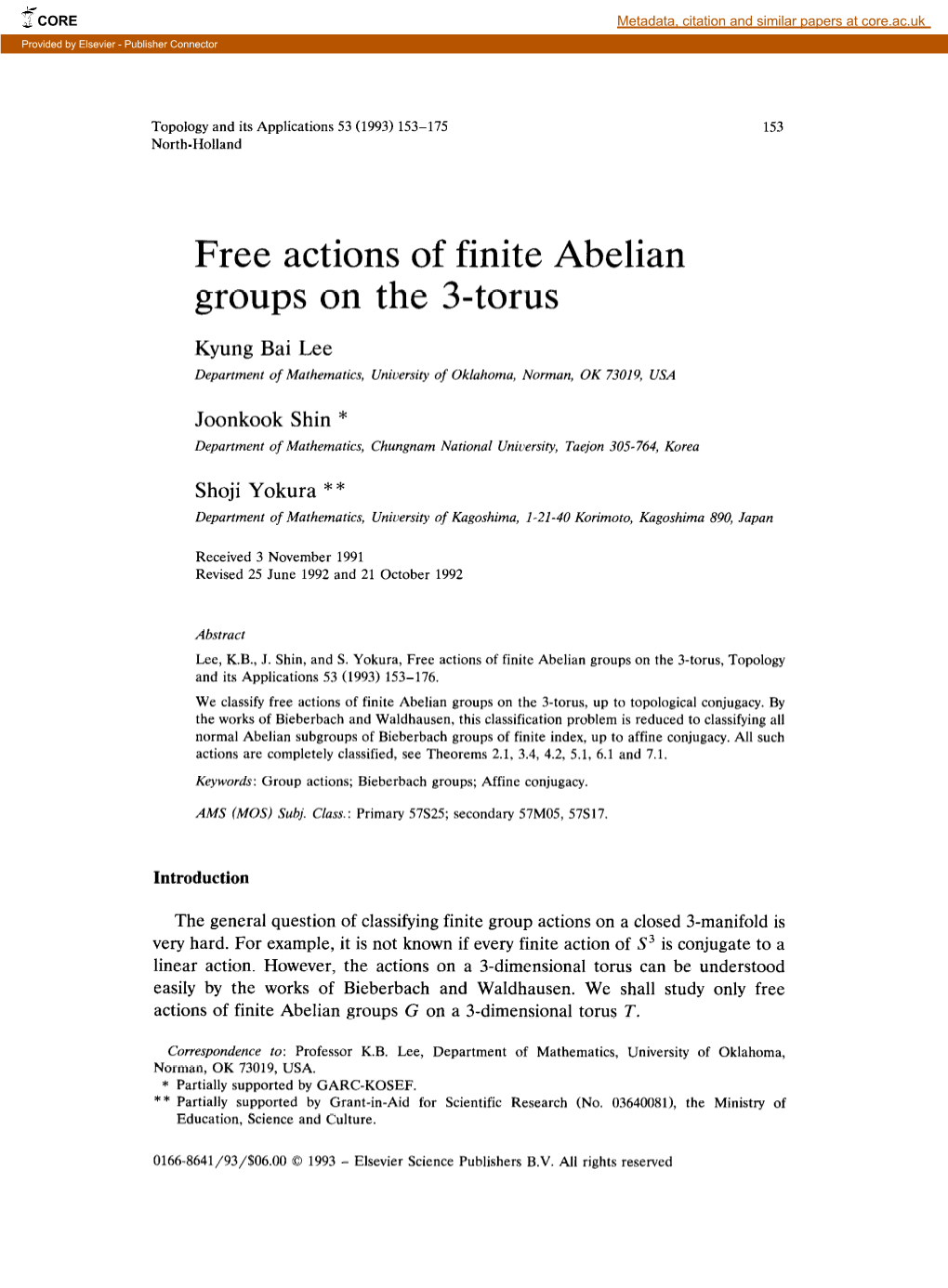 Free Actions of Finite Abelian Groups on the 3-Torus