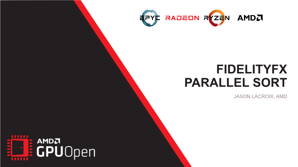 Fidelityfx – Parallel Sort
