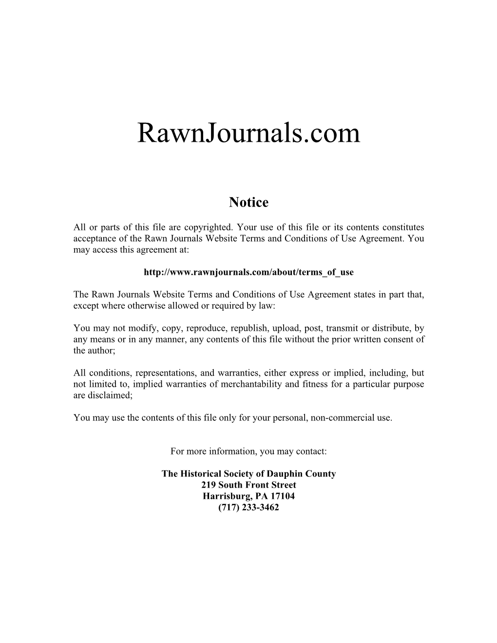 Rawnjournals.Com