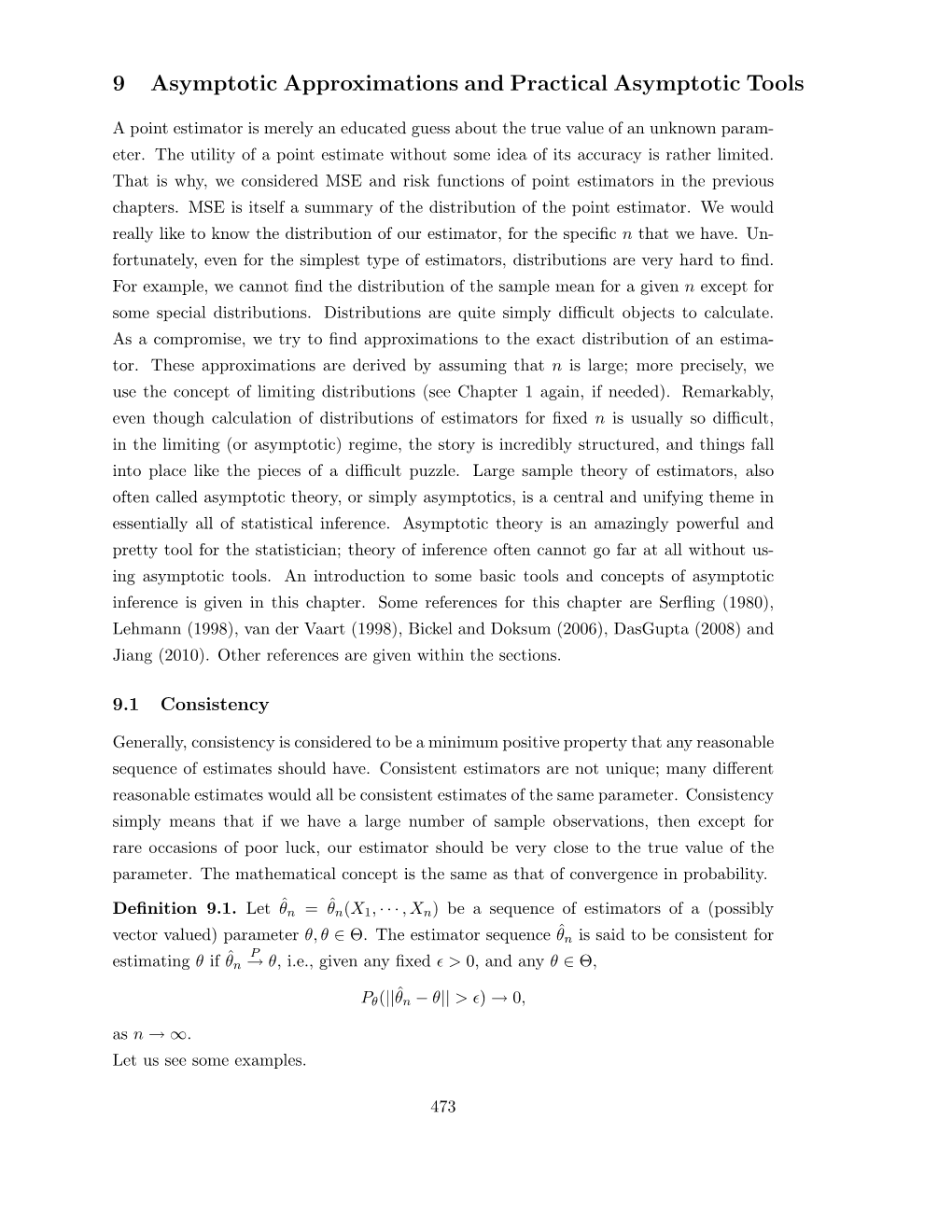 9 Asymptotic Approximations and Practical Asymptotic Tools