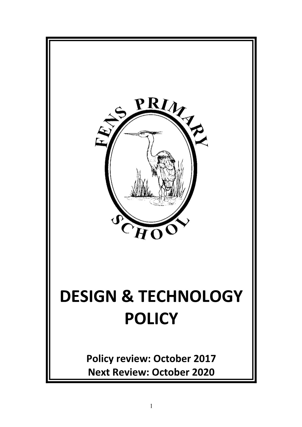 Policy for Design and Technology