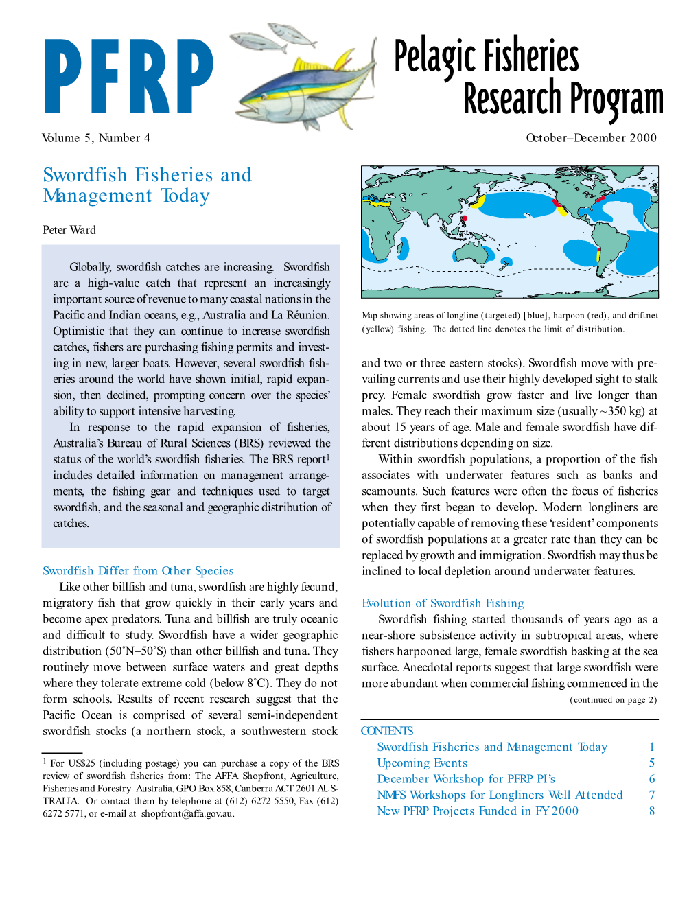 Swordfish Fisheries and Management Today