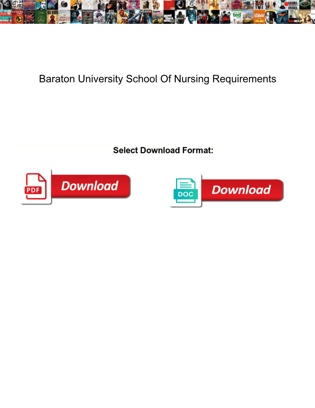 Baraton University School of Nursing Requirements