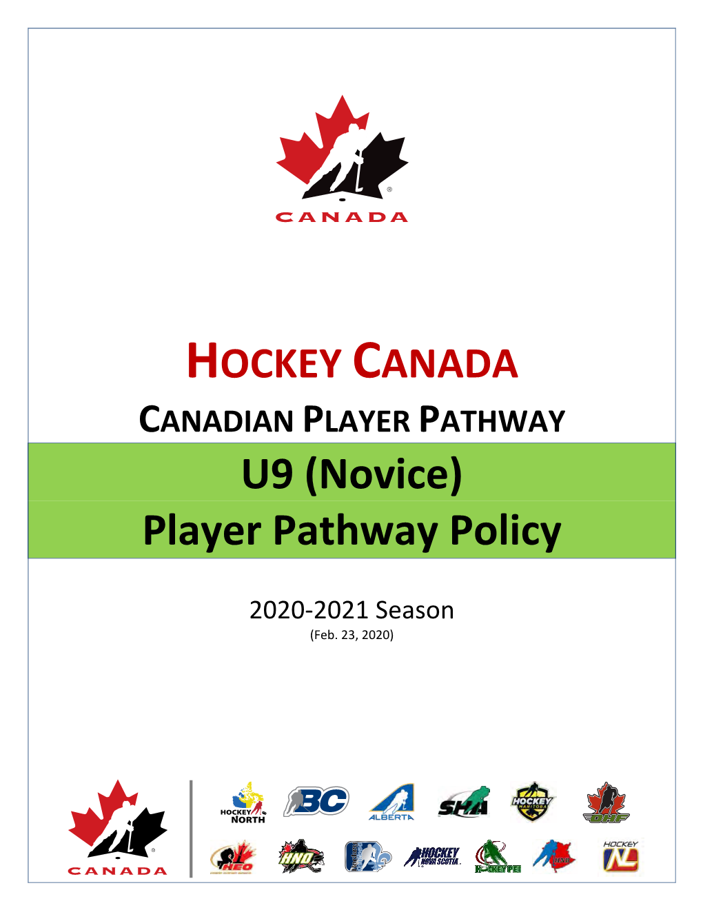 2020-02-23 U9 Player Pathway Policy V8
