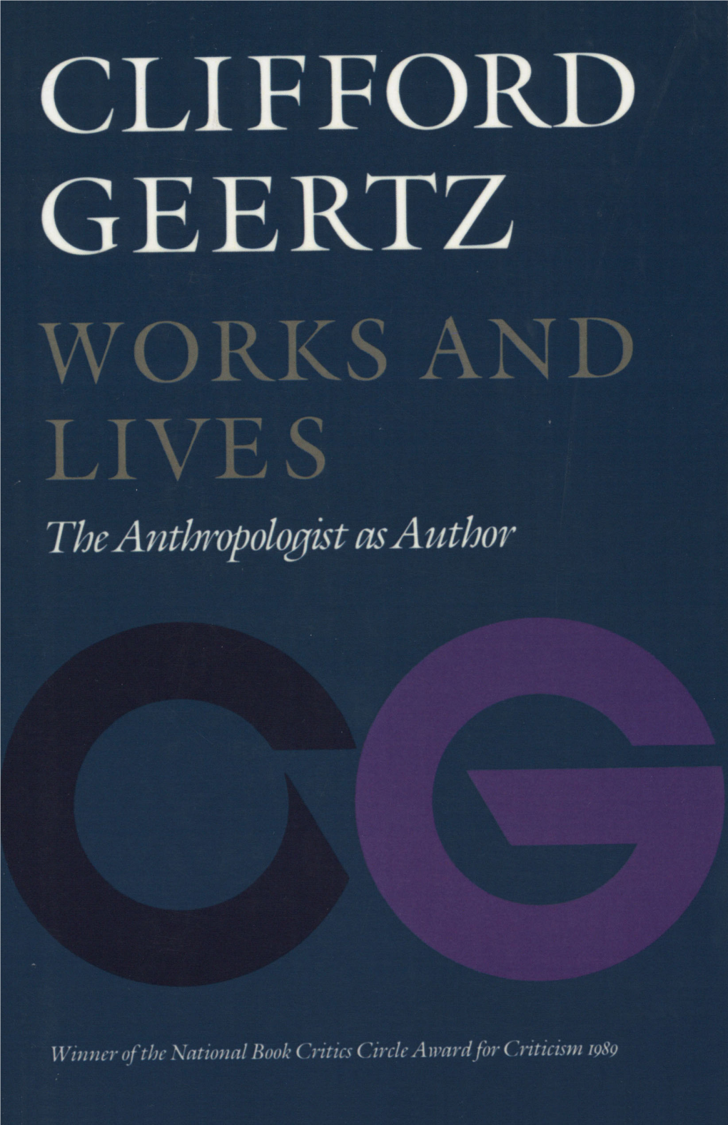 The Anthropologist As Author