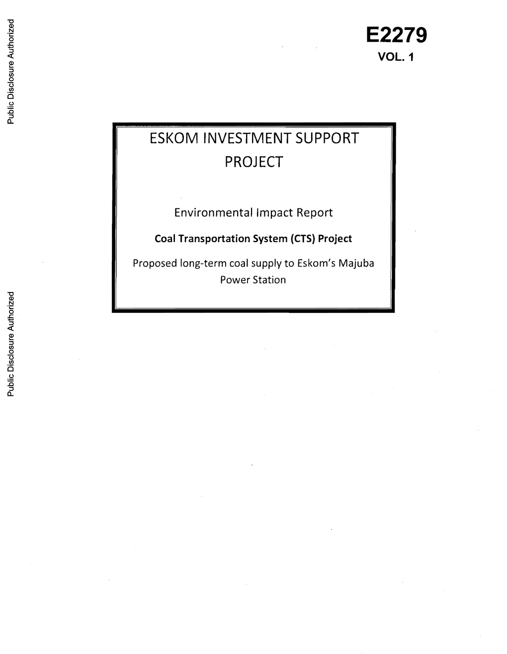 FINAL ENVIRONMENTAL IMPACT REPORT for Authority Decision-Making