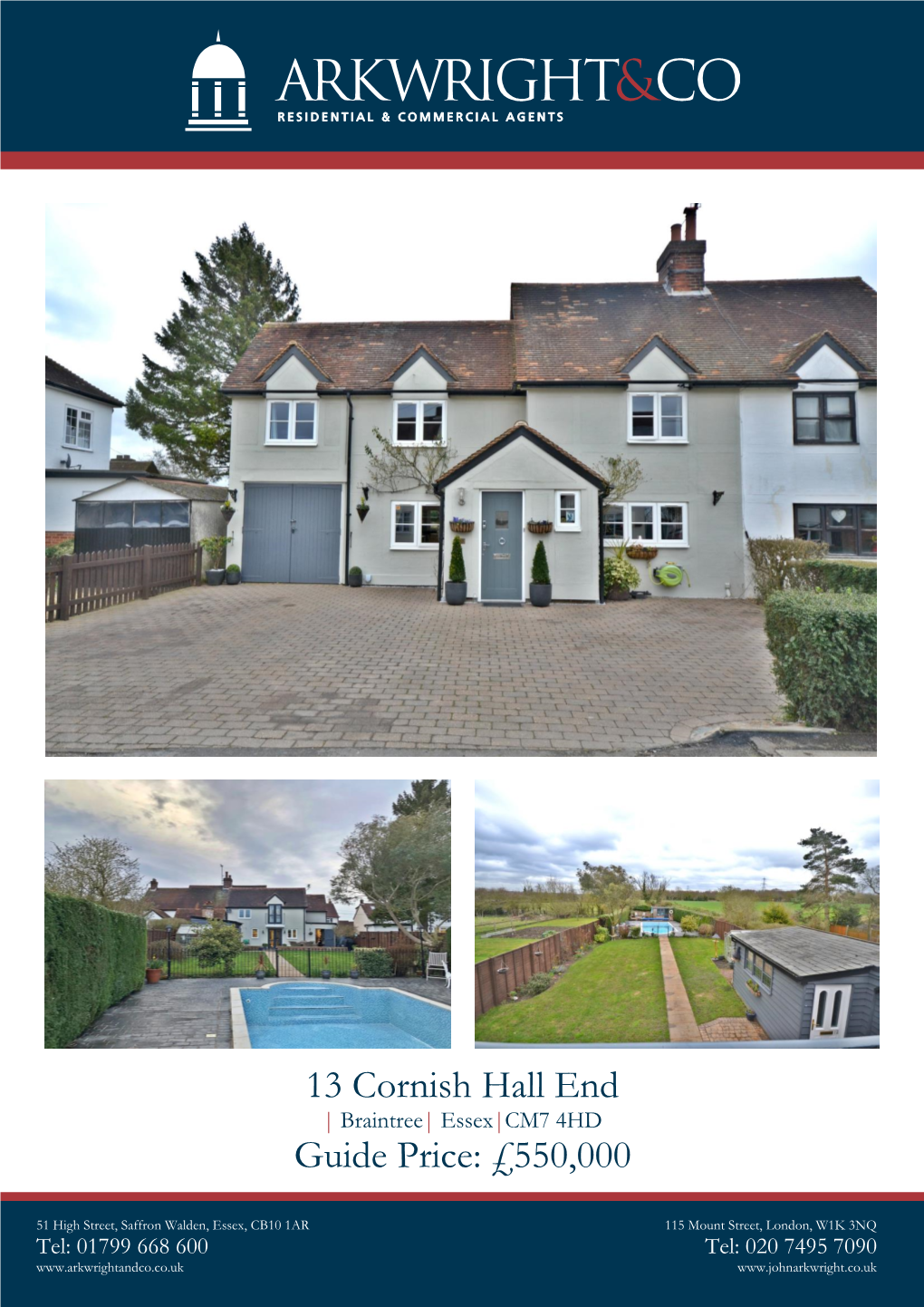 13 Cornish Hall End Guide Price