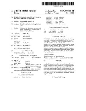 (12) United States Patent (10) Patent No.: US 7,393,405 B2 Bohner (45) Date of Patent: Jul