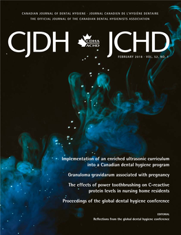 Implementation of an Enriched Ultrasonic Curriculum Into a Canadian Dental Hygiene Program