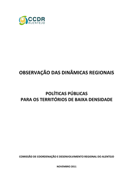 Observação Das Dinâmicas Regionais