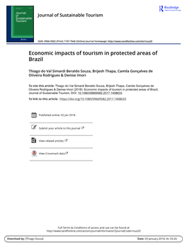Economic Impacts of Tourism in Protected Areas of Brazil