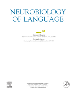 Neurobiology of Language