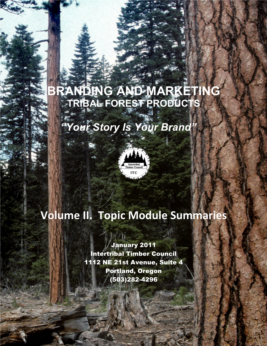 BRANDING and MARKETING Volume II. Topic Module Summaries