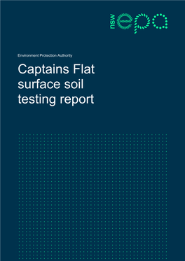 Captains Flat Surface Soil Testing Report Download