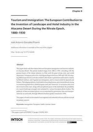Tourism and Immigration: the European Contribution to the Invention of Landscape and Hotel Industry in the Atacama Desert During the Nitrate Epoch, 1880–1930