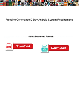 Frontline Commando D Day Android System Requirements