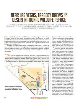 Near Las Vegas, Tragedy Brews for Desert National Wildlife Refuge Desert Bighorn Threatened by Military Expansion
