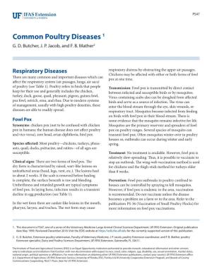 Common Poultry Diseases 1 G