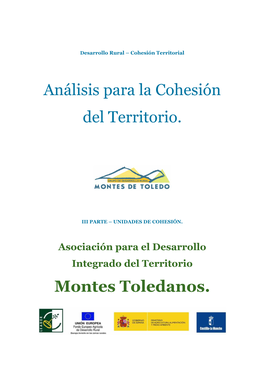 Análisis Para La Cohesión Del Territorio. Montes Toledanos