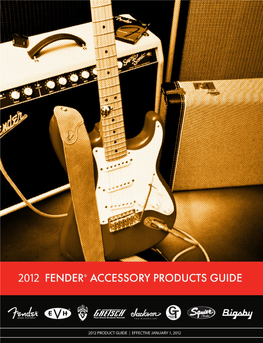 2012 Fender Accessories Catal