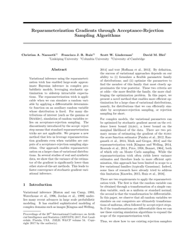 Reparameterization Gradients Through Acceptance-Rejection Sampling Algorithms