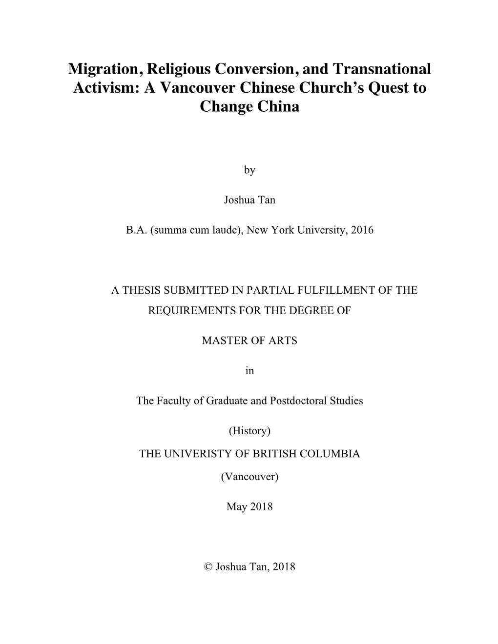 A Vancouver Chinese Church's Quest to Change China