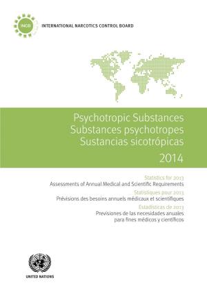 Psychotropic Substances Substances Psychotropes Sustancias Sicotrópicas