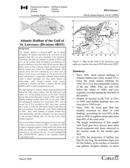 Atlantic Halibut of the Gulf of St. Lawrence (Divisions 4RST)