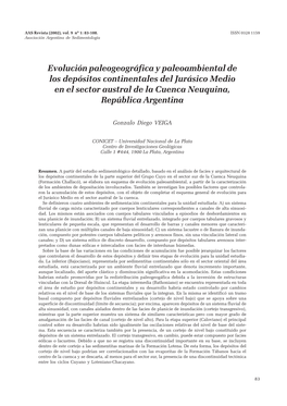 Evolución Paleogeográfica Y Paleoambiental De Los Depósitos Continentales Del Jurásico Medio En El Sector Austral De La Cuenca Neuquina, República Argentina