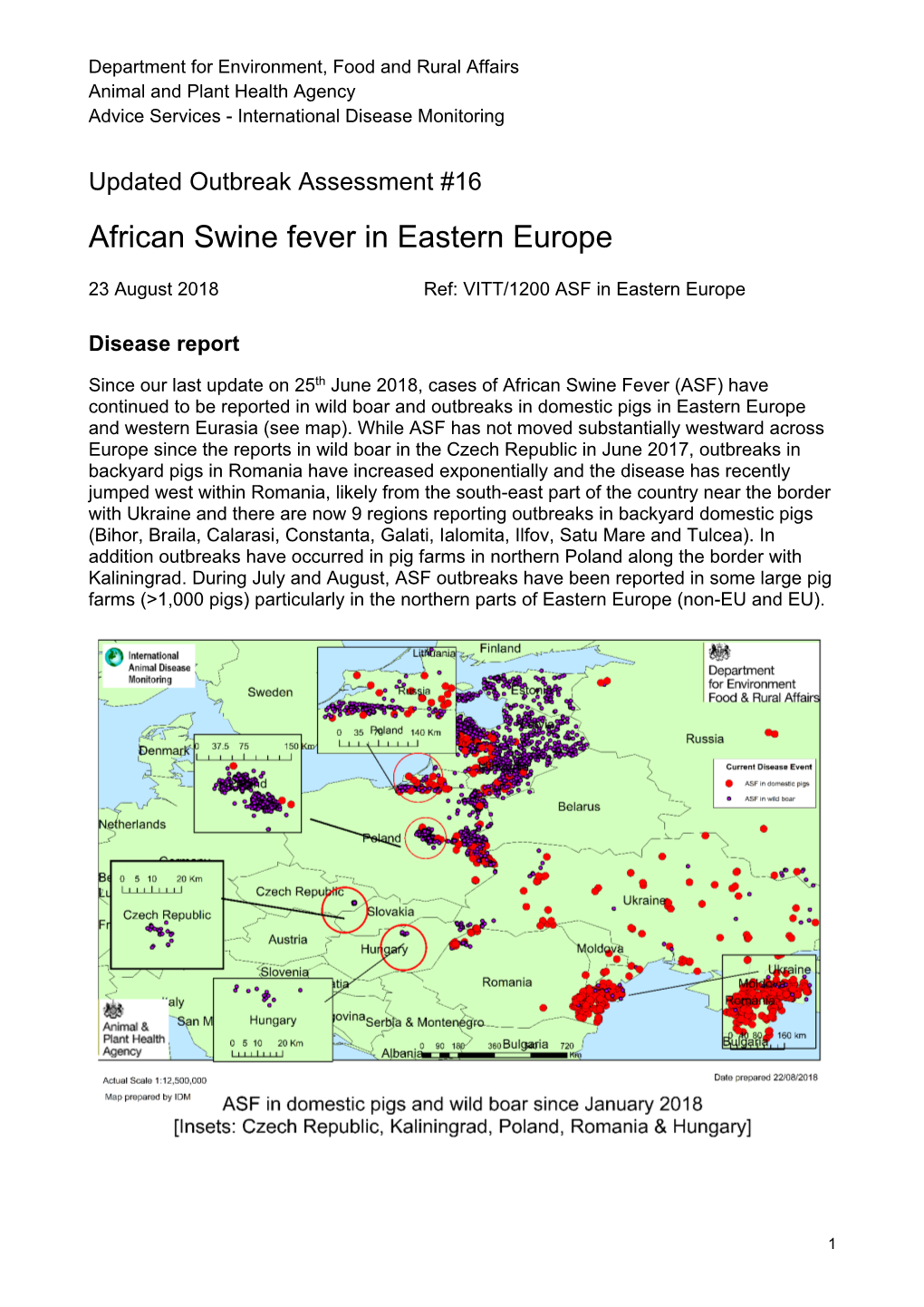 African Swine Fever in Eastern Europe