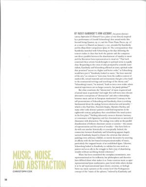 Music, Noise, and Abstraction