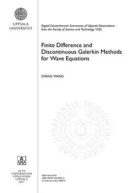 Finite Difference and Discontinuous Galerkin Methods for Wave Equations