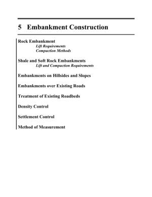 5 Embankment Construction