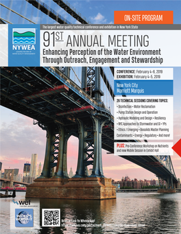 ANNUAL MEETING Enhancing91 Perception of the Water Environment Through Outreach, Engagement and Stewardship