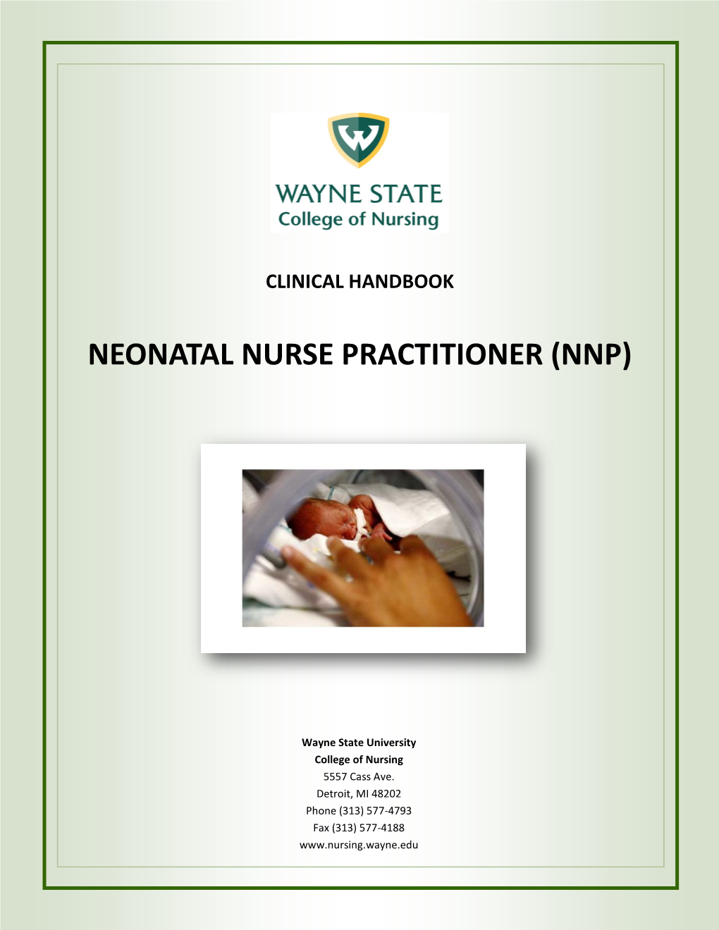 Neonatal Nurse Practitioner (NNP) (Pdf)