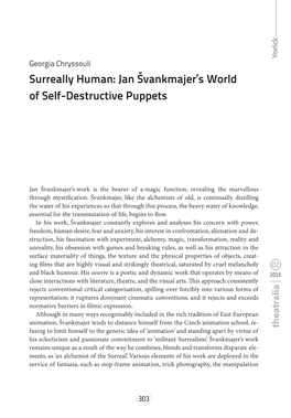 Surreally Human: Jan Švankmajer's World of Self-Destructive Puppets