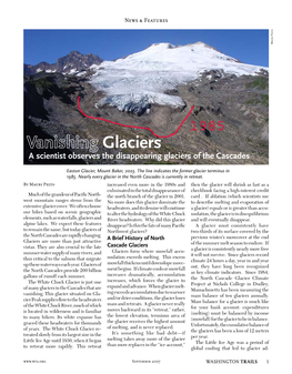 Glaciers a Scientist Observes the Disappearing Glaciers of the Cascades