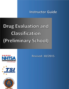 Drug Recognition Expert Course (Prelim Inary School)