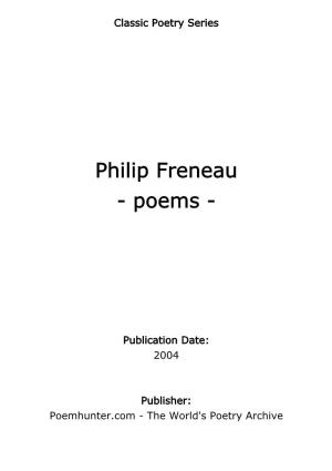 Philip Freneau - Poems