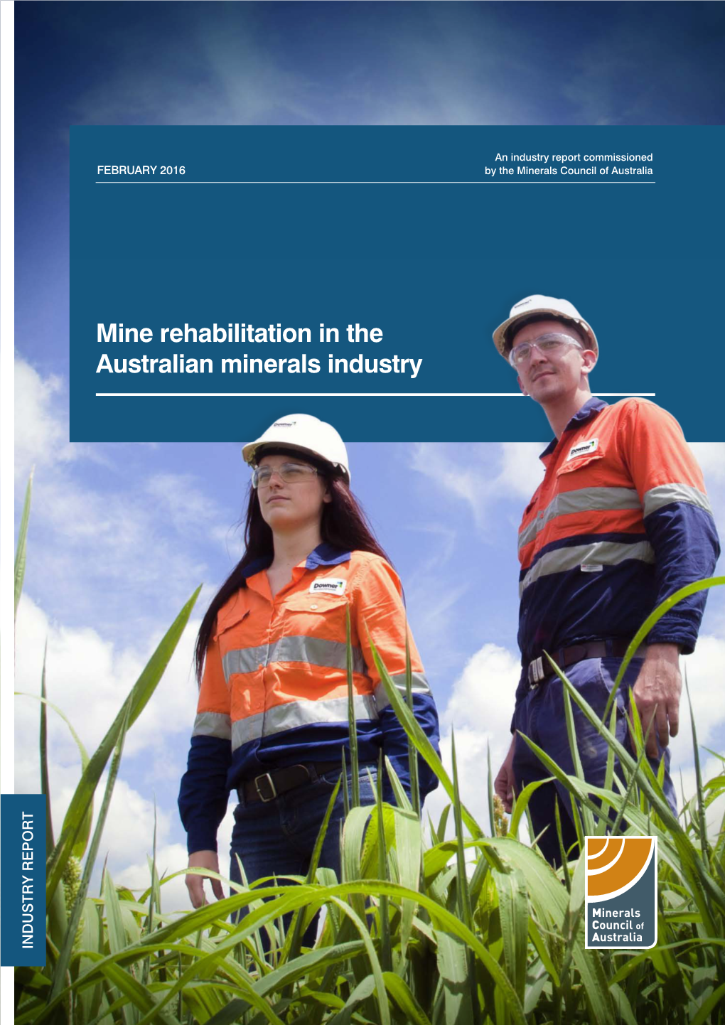 Mine Rehabilitation in the Australian Minerals Industry INDUSTRY REPORT Mine Rehabilitation in the Australian Minerals Industry