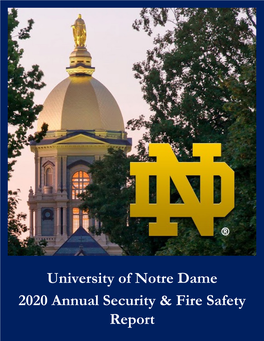 University of Notre Dame 2020 Annual Security & Fire Safety Report