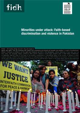 Minorities Under Attack: Faith-Based Discrimination and Violence in Pakistan