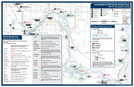 Map of the Mississippi River State Water Trail from Minneapolis To